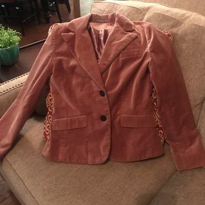 Ann Taylor Dusty Pink Velvet Blazer